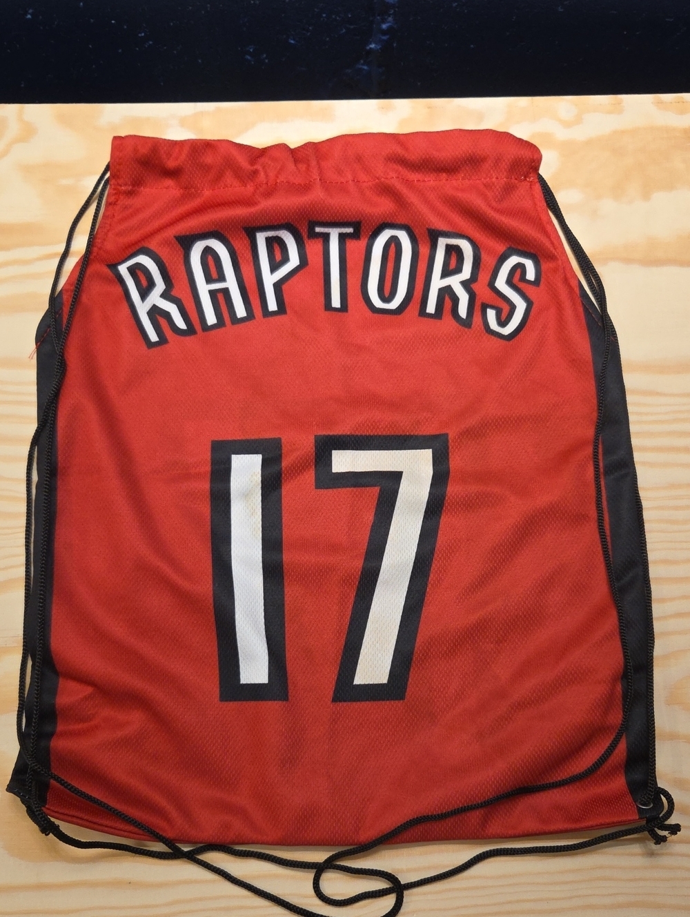 Toronto Raptors Jonas Valanciunas Red Drawstring Bag
